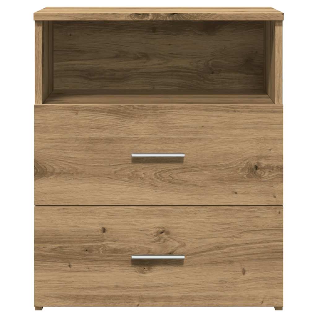 vidaXL Bedside Cabinet Artisan Oak 50x32x60cm Engineered Wood