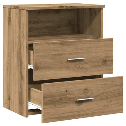 vidaXL Bedside Cabinet Artisan Oak 50x32x60cm Engineered Wood