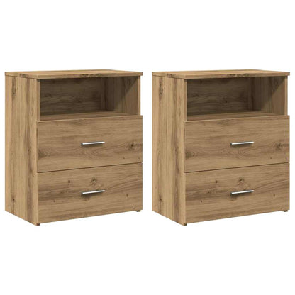 vidaXL Bedside Cabinets 2 pcs Artisan Oak 50x32x60cm Engineered Wood