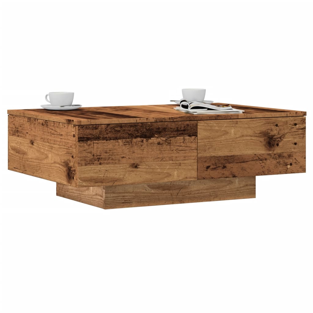 vidaXL Coffee Table Old Wood 90x60x31 cm Engineered Wood