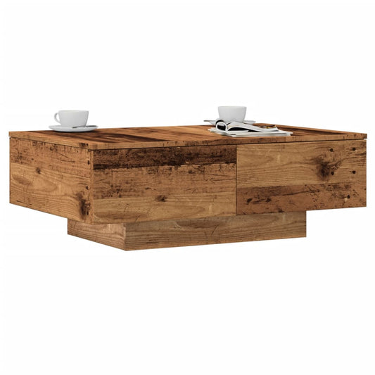 vidaXL Coffee Table Old Wood 90x60x31 cm Engineered Wood