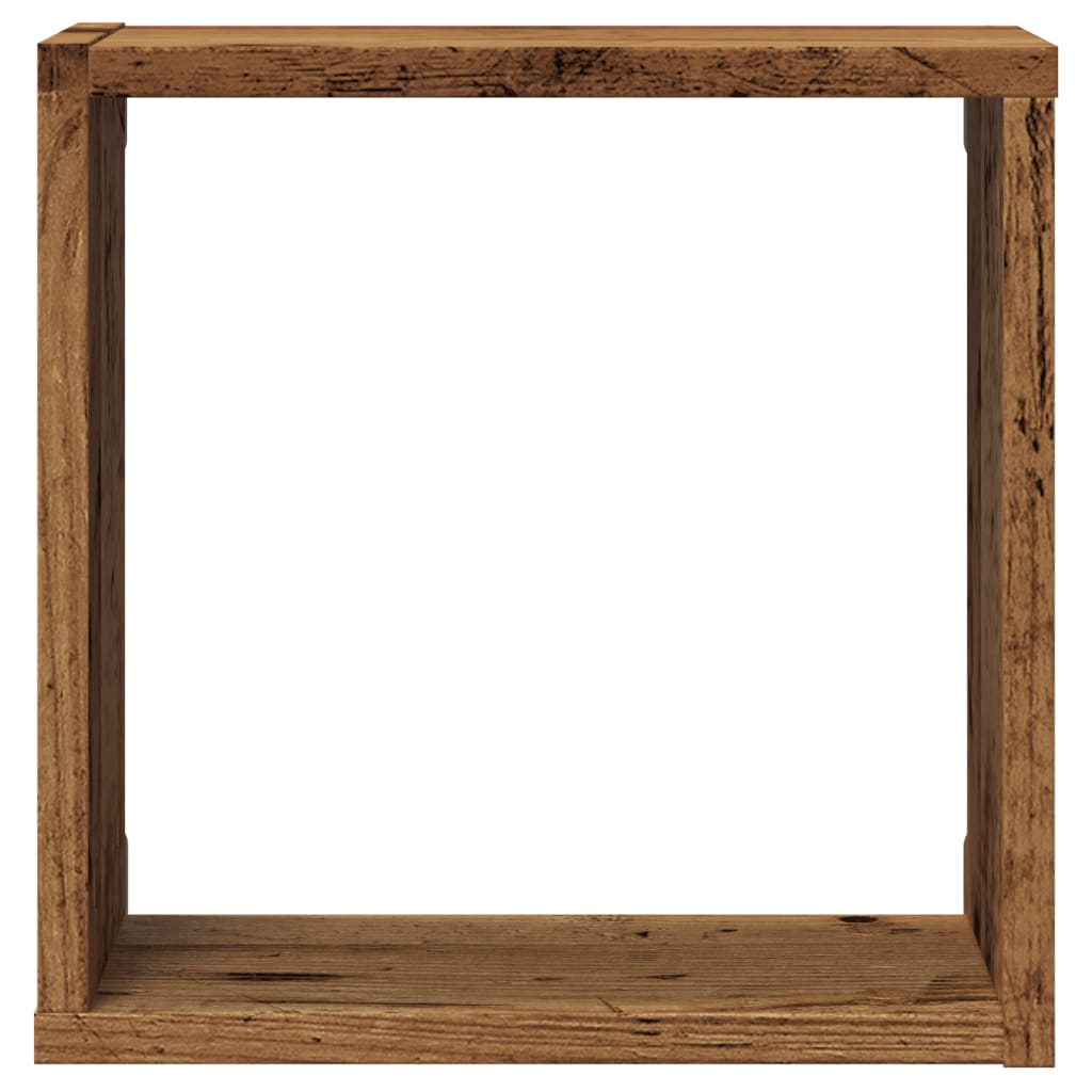vidaXL Wall Cube Shelves 6 pcs Old Wood 30x15x30 cm Engineered Wood