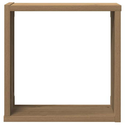 vidaXL Wall Cube Shelves 2 pcs Artisan Oak 30x15x30 cm Engineered Wood