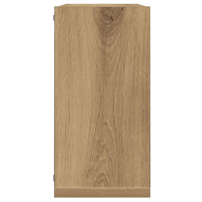 vidaXL Wall Cube Shelves 2 pcs Artisan Oak 30x15x30 cm Engineered Wood