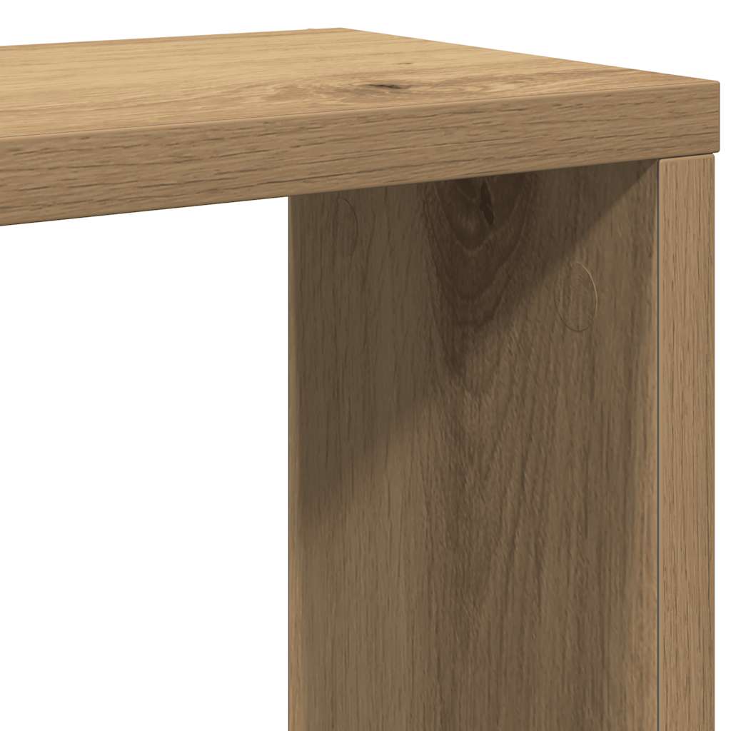 vidaXL Wall Cube Shelves 2 pcs Artisan Oak 30x15x30 cm Engineered Wood