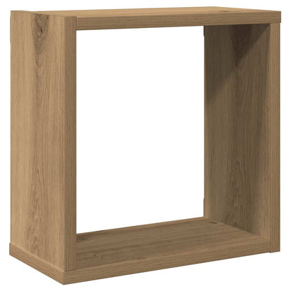 vidaXL Wall Cube Shelves 6 pcs Artisan Oak 30x15x30 cm Engineered Wood