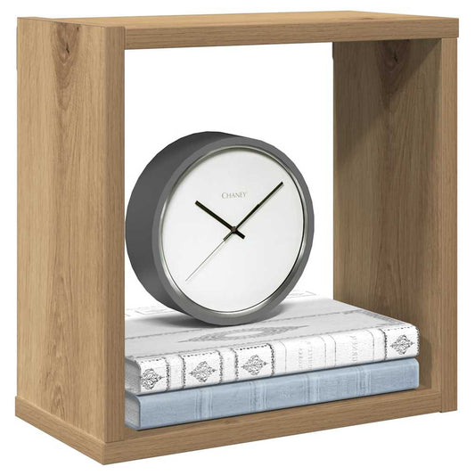 vidaXL Wall Cube Shelves 6 pcs Artisan Oak 30x15x30 cm Engineered Wood