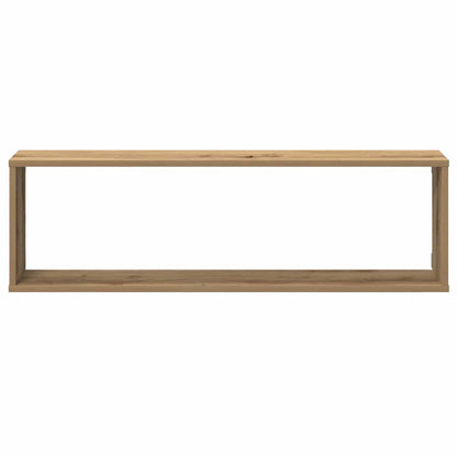 vidaXL Wall Cube Shelves 4 pcs Artisan Oak 100x15x30 cm Engineered Wood