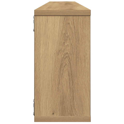 vidaXL Wall Cube Shelves 4 pcs Artisan Oak 100x15x30 cm Engineered Wood