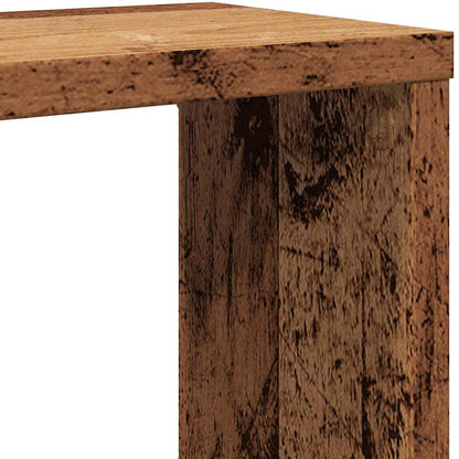 vidaXL Wall Cube Shelves 2 pcs Old Wood 60x15x23 cm Engineered Wood