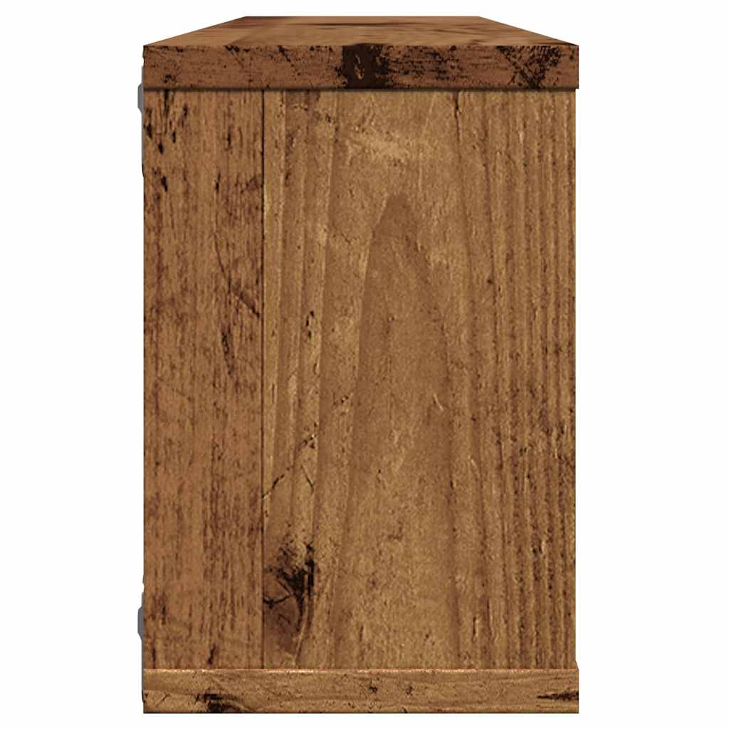vidaXL Wall Cube Shelves 6 pcs Old Wood 60x15x23 cm Engineered Wood