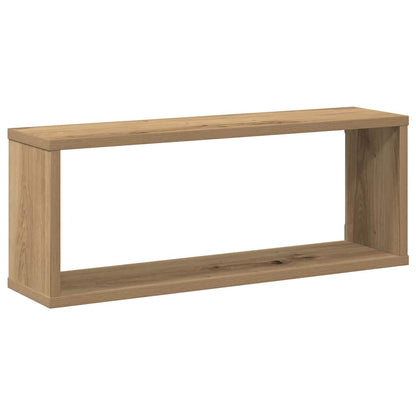 vidaXL Wall Cube Shelves 4 pcs Artisan Oak 60x15x23 cm Engineered Wood