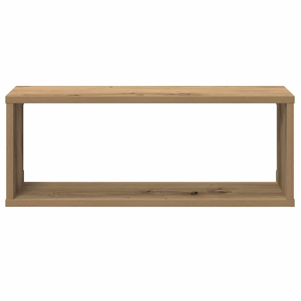 vidaXL Wall Cube Shelves 4 pcs Artisan Oak 60x15x23 cm Engineered Wood
