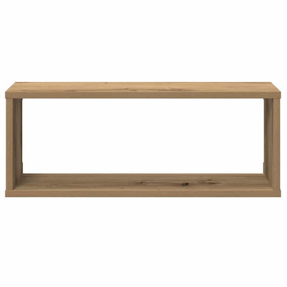 vidaXL Wall Cube Shelves 4 pcs Artisan Oak 60x15x23 cm Engineered Wood