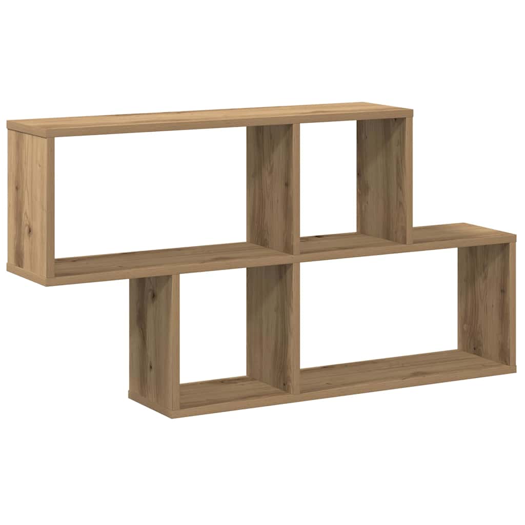 vidaXL Wall Shelf Artisan Oak 100x18x53 cm Engineered Wood