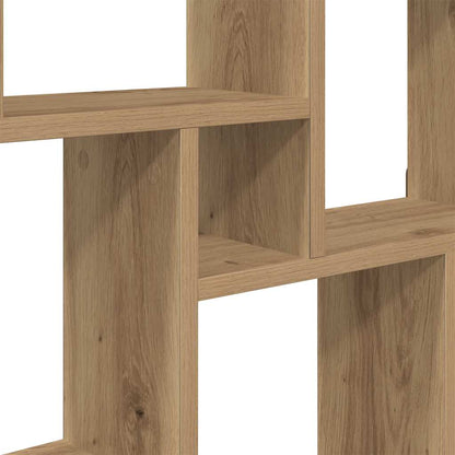 vidaXL Wall Cube Shelf Artisan Oak 90x15x119.5 cm Engineered Wood