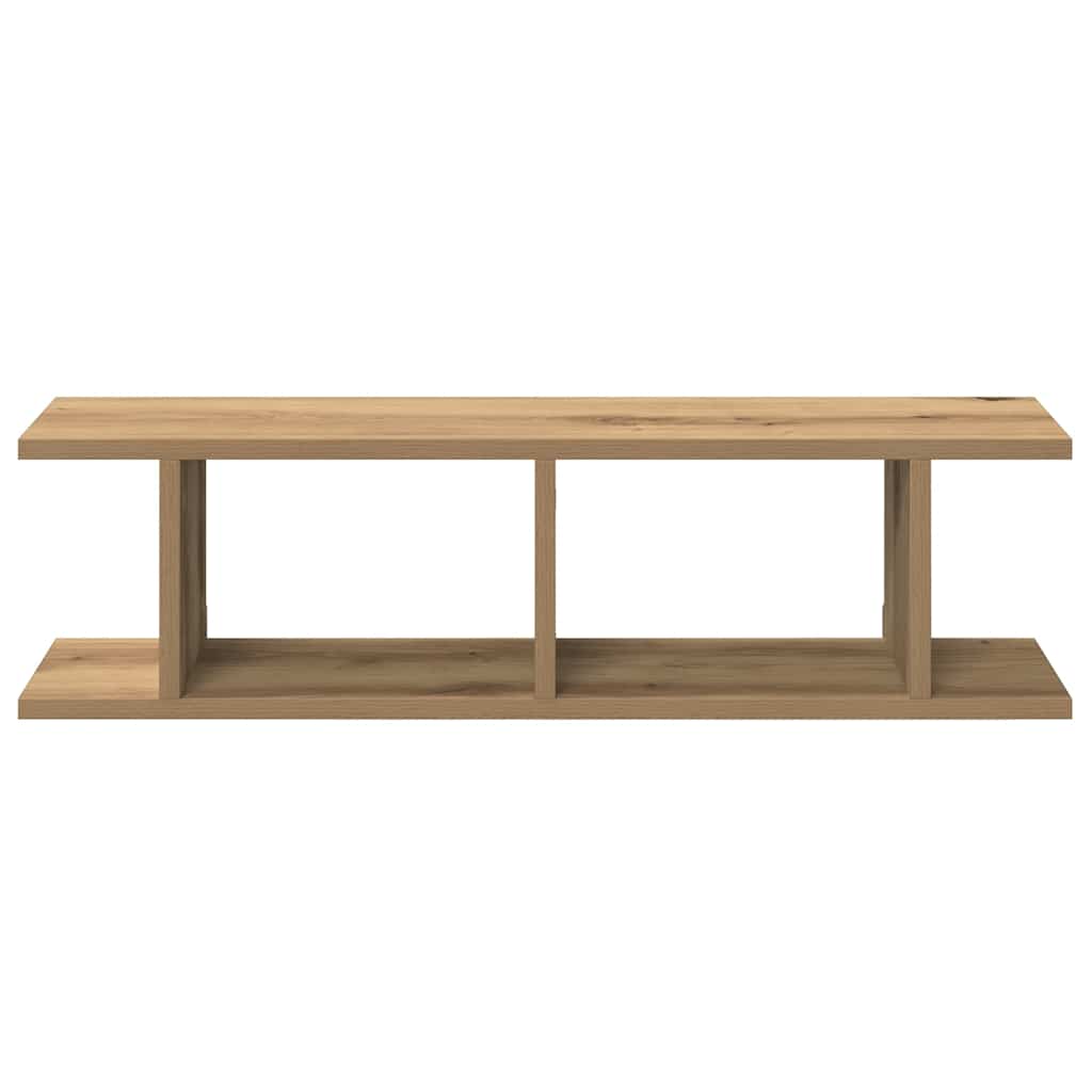 vidaXL Wall Shelves 2 pcs Artisan Oak 75x18x20 cm Engineered Wood