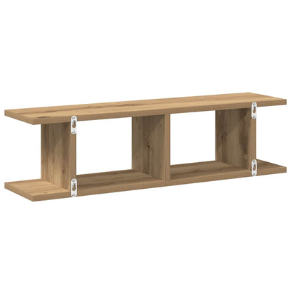 vidaXL Wall Shelves 2 pcs Artisan Oak 75x18x20 cm Engineered Wood