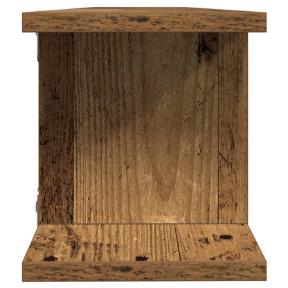 vidaXL Wall Shelves 2 pcs Old Wood 105x18x20 cm Engineered Wood