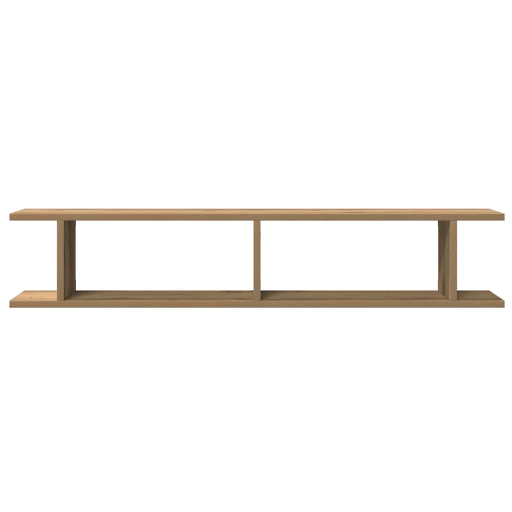vidaXL Wall Shelves 2 pcs Artisan Oak 105x18x20 cm Engineered Wood