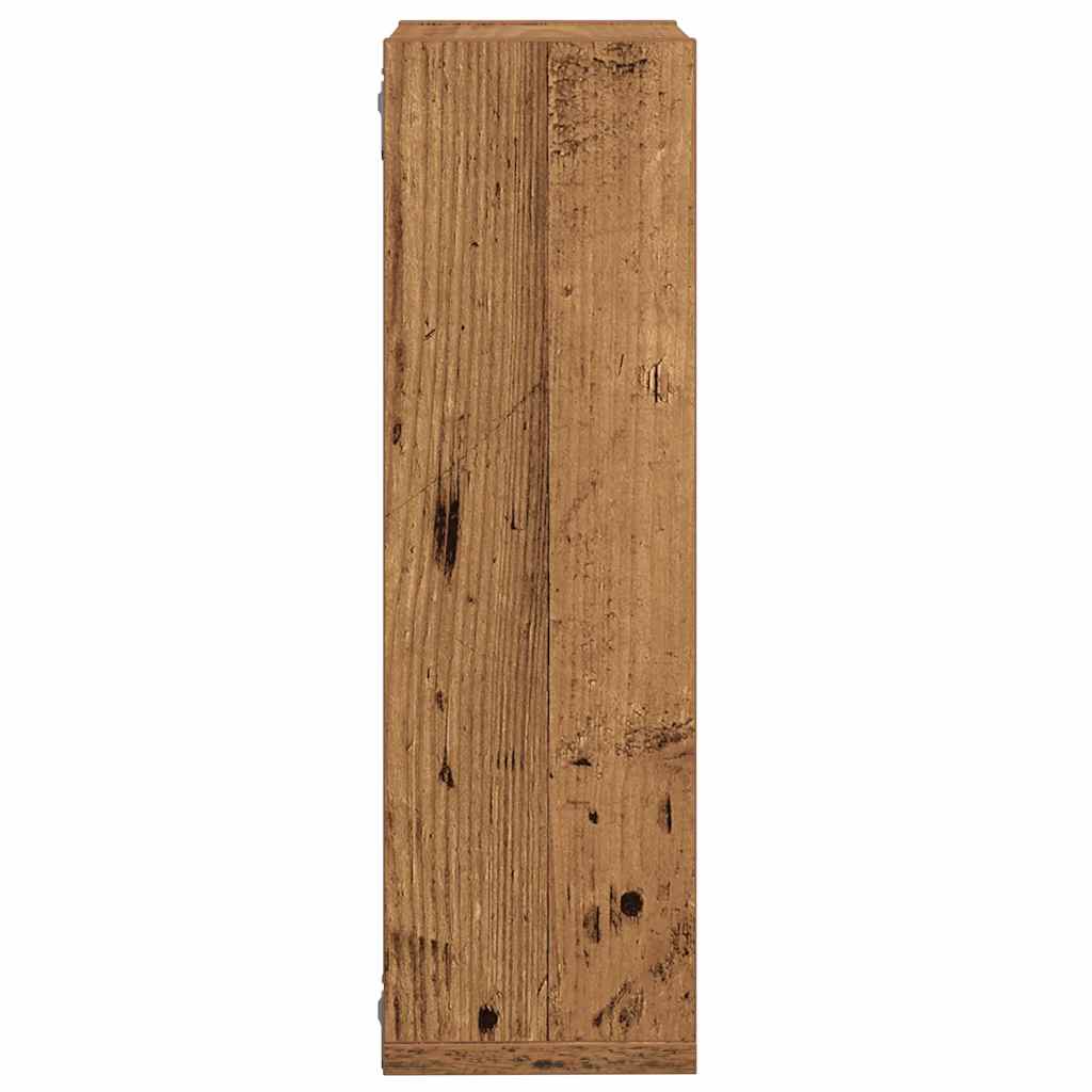 vidaXL Wall Cube Shelves 2 pcs Old Wood 50x15x50 cm Engineered Wood