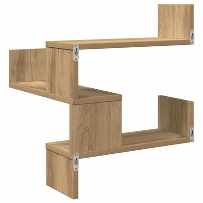 vidaXL Wall Corner Shelf Artisan Oak 40x40x49,5 cm Engineered Wood