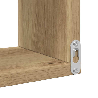 vidaXL Wall Corner Shelf Artisan Oak 40x40x49,5 cm Engineered Wood