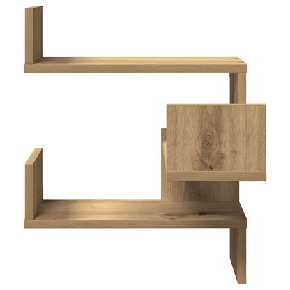 vidaXL Wall Corner Shelves 2 pcs Artisan Oak 40x40x49,5 cm Engineered Wood
