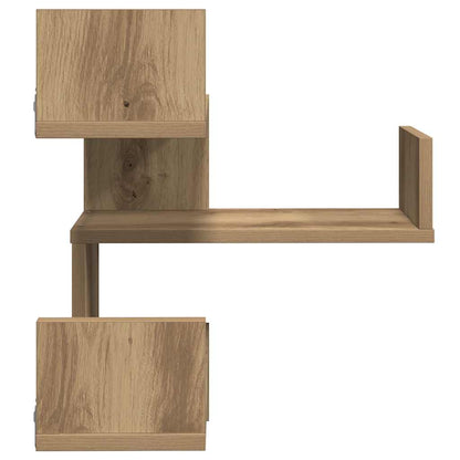 vidaXL Wall Corner Shelves 2 pcs Artisan Oak 40x40x49,5 cm Engineered Wood