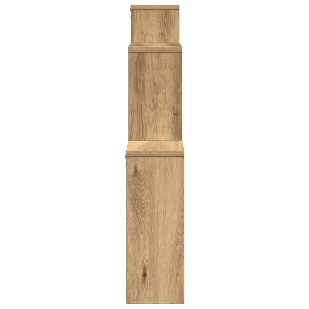vidaXL Wall Shelf Artisan Oak 80x15x78.5 cm Engineered Wood