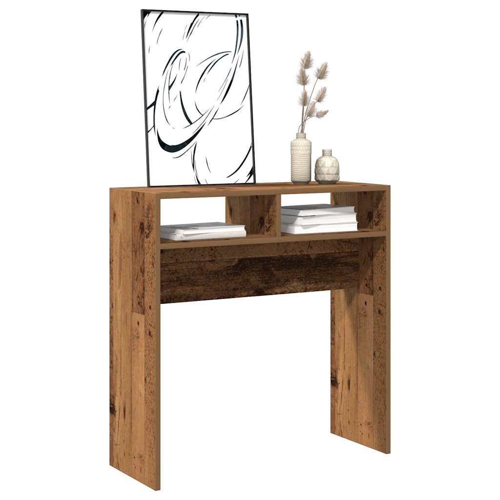 vidaXL Console Table Old Wood 78x30x80 cm Engineered Wood