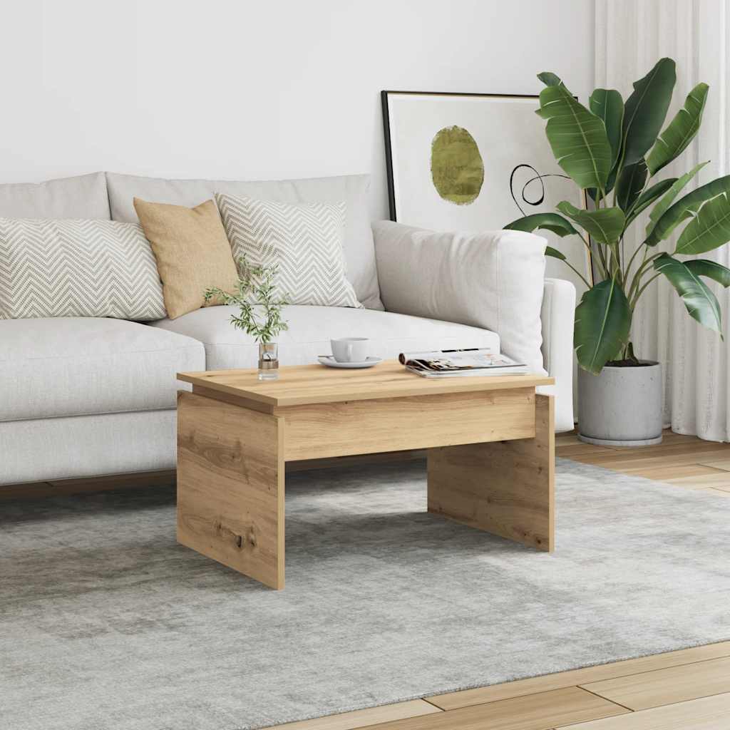 vidaXL Coffee Table Artisan Oak 68x50x38 cm Engineered Wood