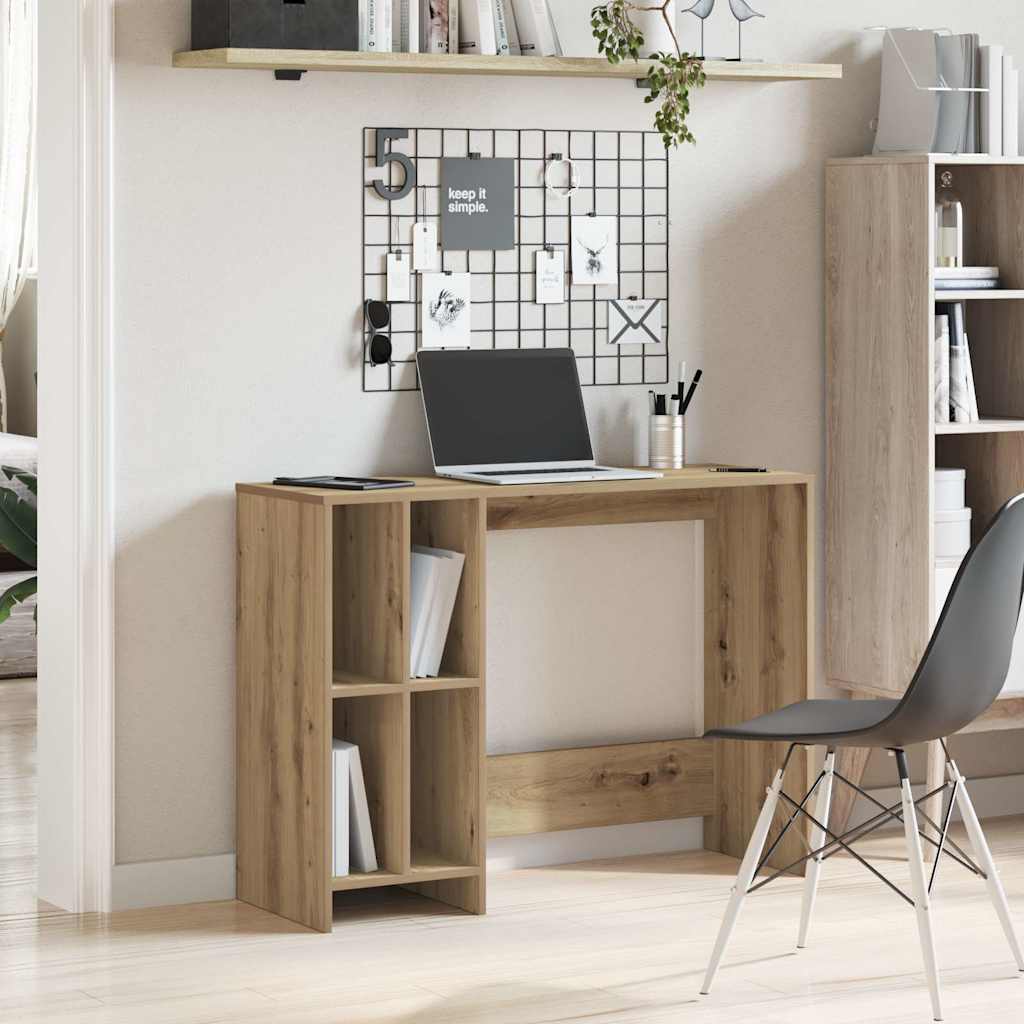 vidaXL Desk Artisan Oak 102,5x35x75 cm Engineered Wood