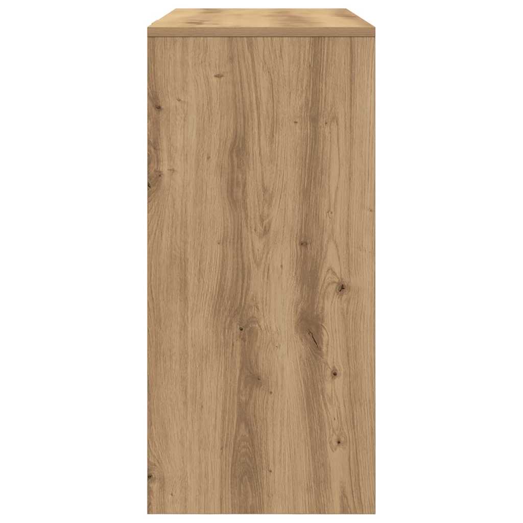 vidaXL Desk Artisan Oak 102.5x35x75 cm Engineered Wood