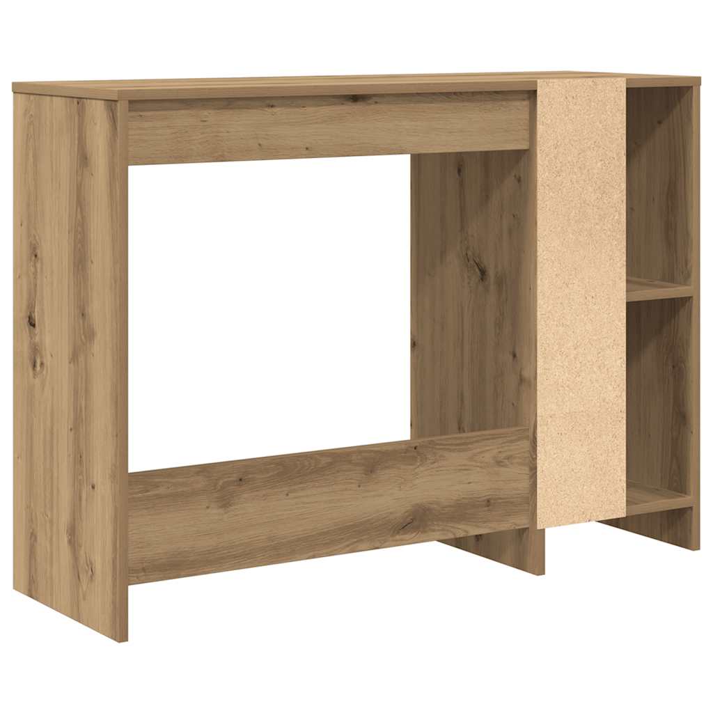vidaXL Desk Artisan Oak 102,5x35x75 cm Engineered Wood