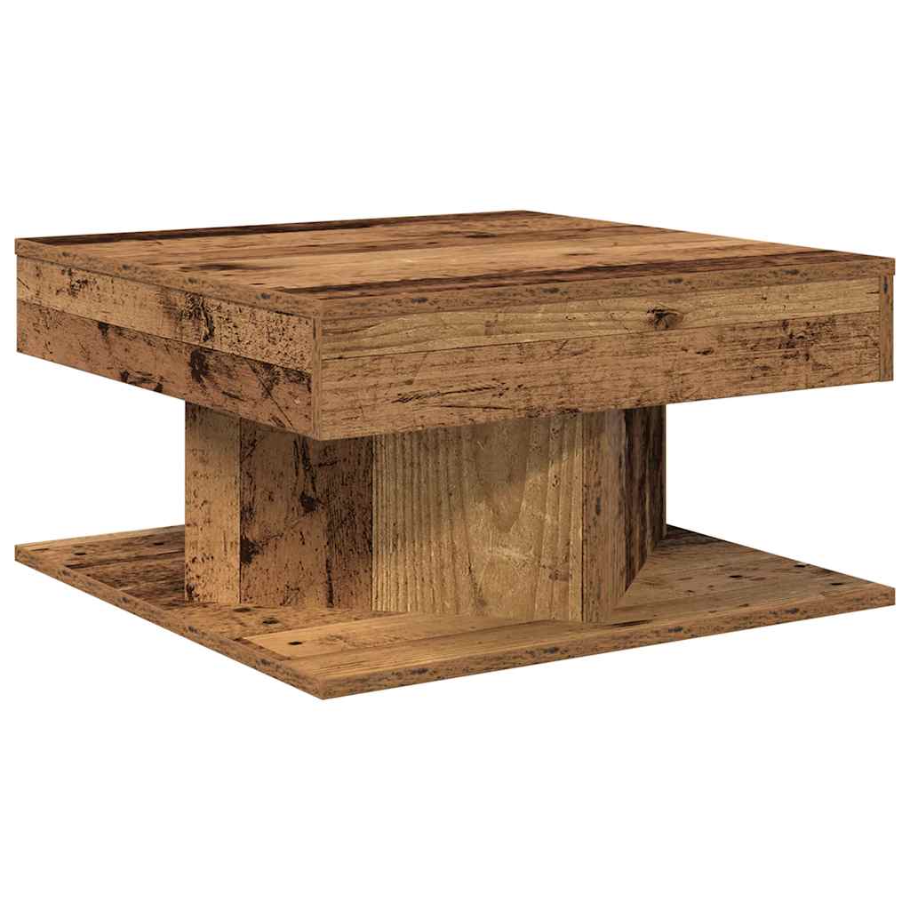 vidaXL Coffee Table Old Wood 55x55x30 cm Engineered Wood