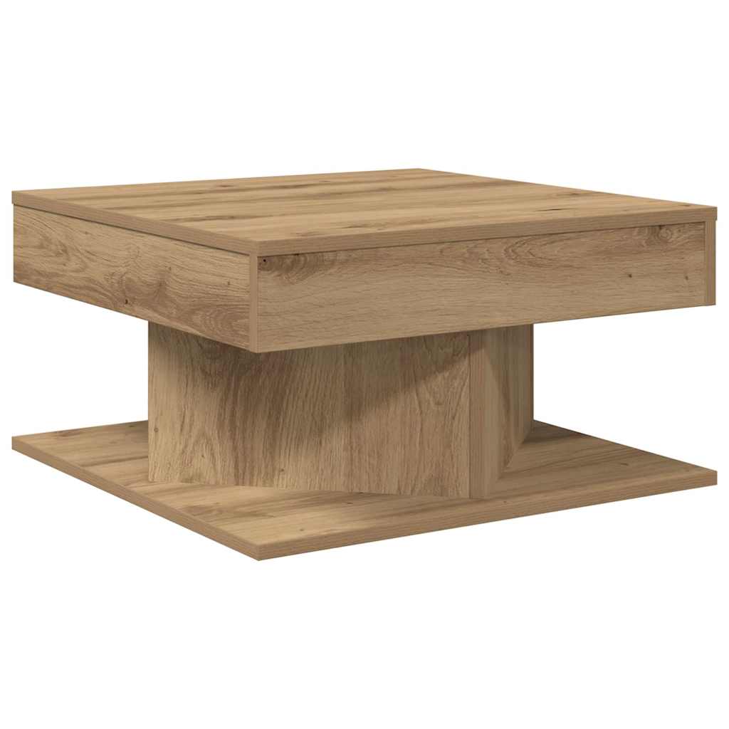 vidaXL Coffee Table Artisan Oak 55x55x30 cm Engineered Wood