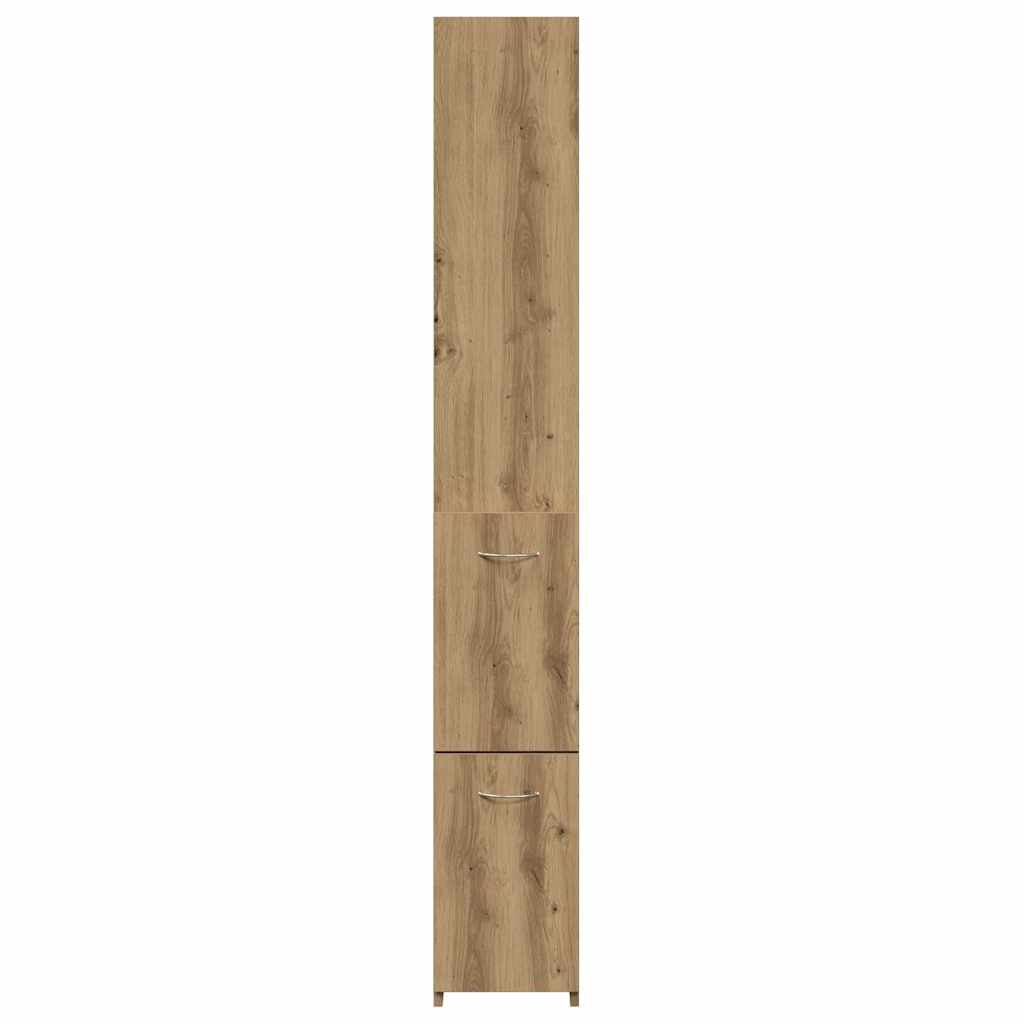 vidaXL Bathroom Cabinet Artisan Oak 25x25x170 cm Engineered Wood