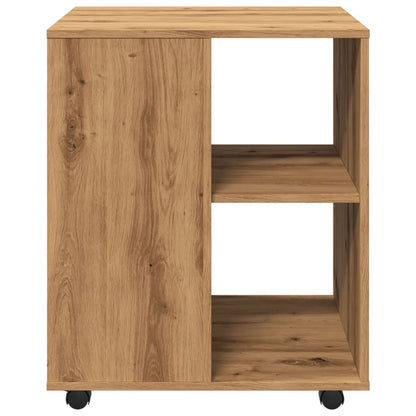 vidaXL Rolling Cabinet Artisan Oak 60x53x72 cm Engineered Wood