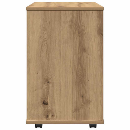 vidaXL Rolling Cabinet Artisan Oak 46x36x59 cm Engineered Wood