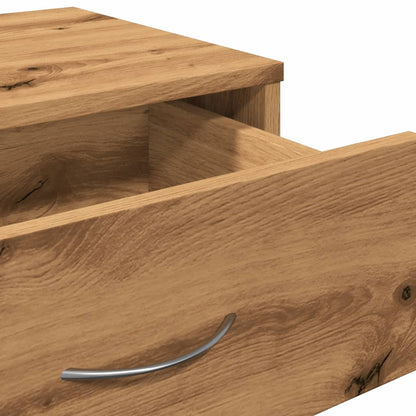 vidaXL Rolling Cabinet Artisan Oak 46x36x59 cm Engineered Wood