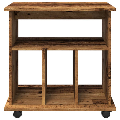 vidaXL Rolling Cabinet Old Wood 60x45x60 cm Engineered Wood