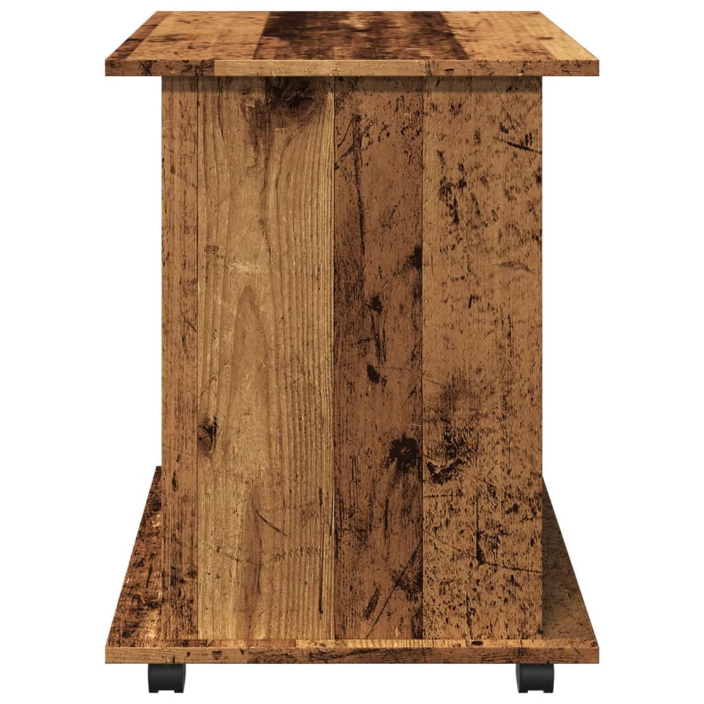 vidaXL Rolling Cabinet Old Wood 60x45x60 cm Engineered Wood