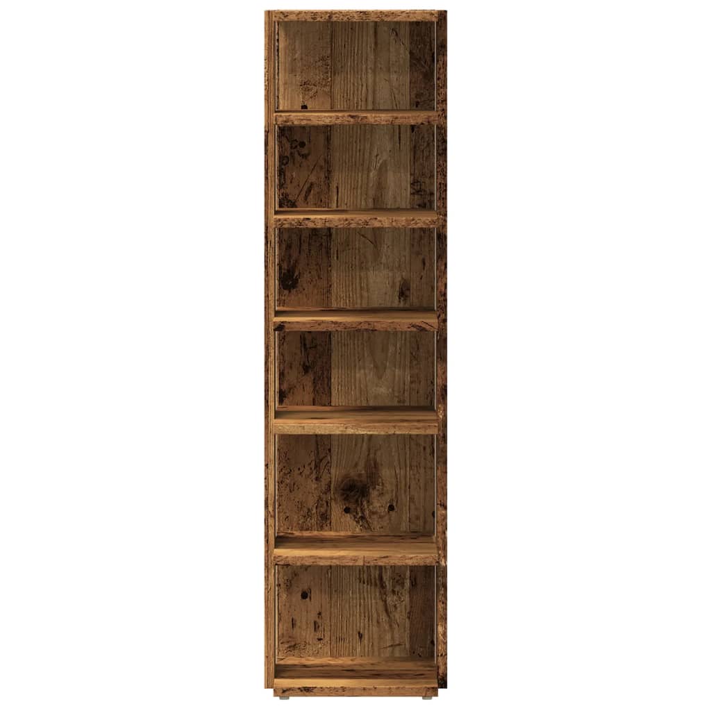 vidaXL Shoe Cabinet Old Wood 28x27x102 cm Engineered Wood