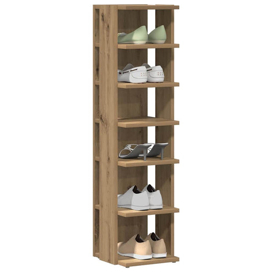 vidaXL Shoe Cabinets 2 pcs Artisan Oak 28x27x102 cm Engineered Wood