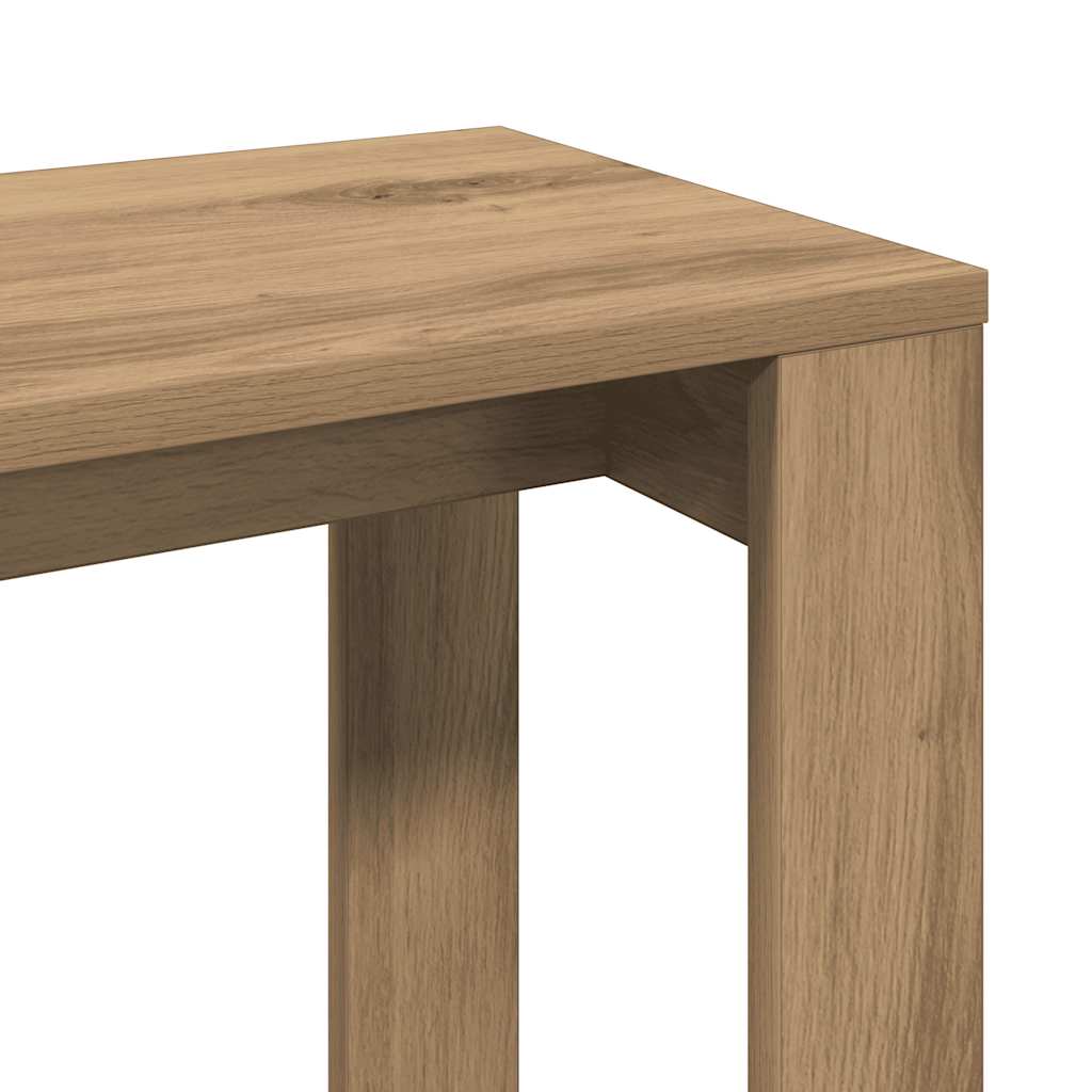 vidaXL Nest of Tables 3 pcs Artisan Oak Engineered Wood
