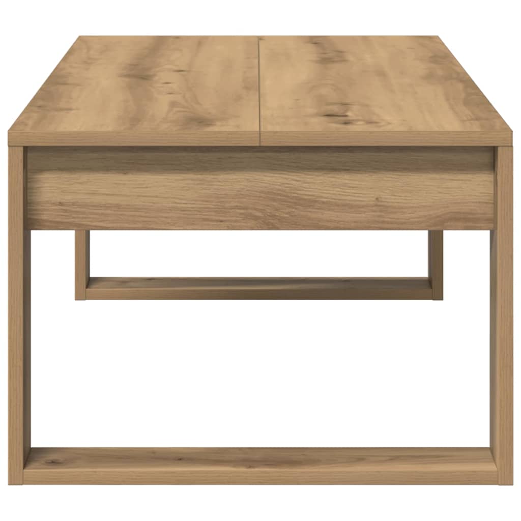 vidaXL Coffee Table Artisan Oak 102x50x35 cm Engineered Wood