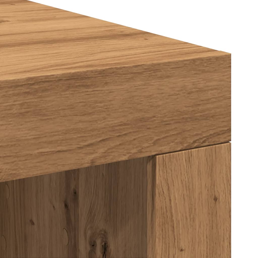 vidaXL Coffee Table Artisan Oak 102x50x35 cm Engineered Wood