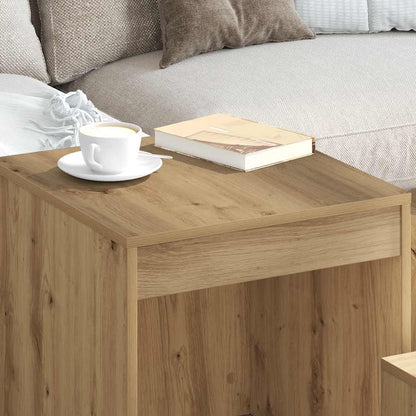 vidaXL Nesting Tables 3 pcs Artisan Oak Engineered Wood