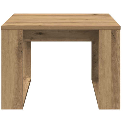 vidaXL Side Table Artisan Oak 50x50x35 cm Engineered Wood